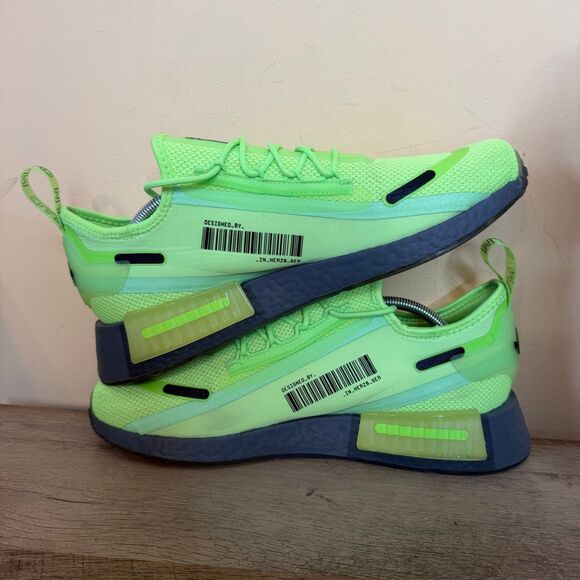 Adidas Originals Mens NMD_R1 Spectoo Sz 11.5 Sneakers shoes GZ9263 Signal green - Picture 5 of 8